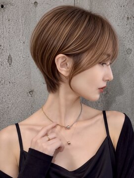 シー バイ ロンド 新宿(Sea by Lond) 【福島】アースカラー耳かけくびれヘアショートボブ新宿