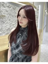 サロウィン 那覇店(SALOWIN)&nbsp;チェリーブラウン×顔周りカット