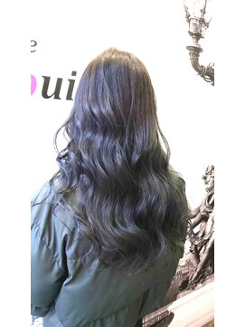 レジュール Rejouir スパイラル波フェーブでダークブルーカラー 20代30代40代50代