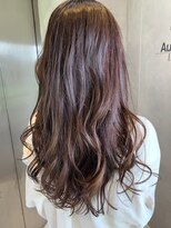 【Aust】ルーズウェーブロング×ラベンダーグレージュ