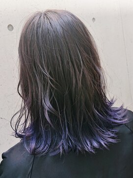 シャムオーツー 国分寺(CHAM:O2) ラベンダーグレー×【裾カラー】パープル