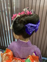 子供用の新日本髪風