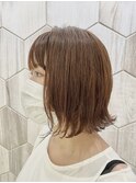 【ボブ】外ハネウエットボブ