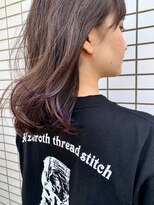 サロンドクロエ(Salon de Chloe)&nbsp;ミディアムレイヤー × インナーカラー×10トーンのラベンダー色