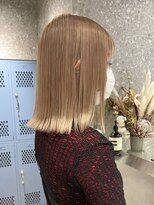 ミルクティーベージュダブルカラーインナーカラーケアブリーチ