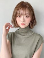 キリ 表参道(kyli) 大人可愛い外ハネボブくびれヘアモテ髪ペールベージュ小顔　時田