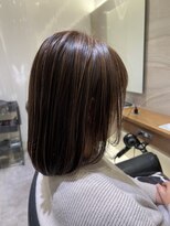 シェル 国分寺(shell)&nbsp;ミディアム/白髪ぼかしハイライト/ベージュカラー/30代40代50代