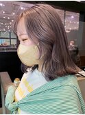 ラベンダーミディ_チェリーブラウンフェミニンロング_ba408761