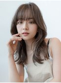 20代30代大人かわいい/グレージュカラー/ミディアムレイヤー