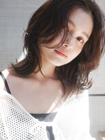 レクタ(RECTA)&nbsp;長めバングインナーグレージュレイヤーミディアム薄めバング4