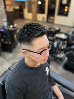 バーバーショップ ネオ セカンド(BARBERSHOP NEO2nd) 濡れパン×スキンフェード　アイロンパーマバーバースタイル