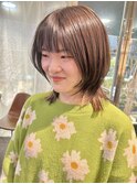 顔まわりレイヤー×ウルフカット☆川村桃子