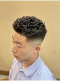 宮城リョータ メンズパーマ フェードメンズカットスペインカール
