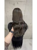 上品な可愛さオリーブアッシュカラー