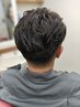 【濡れパン】メンズカット＋シャンプー＋シェービング　眉カット付<理容室>