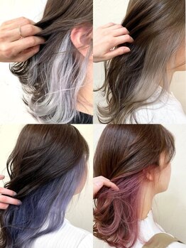 アップル(APPLE)の写真/インナーカラーやハイライトが得意☆豊富なカラーバリエーションからお選びいただけます♪