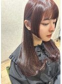 姫カット○レッドブラウン