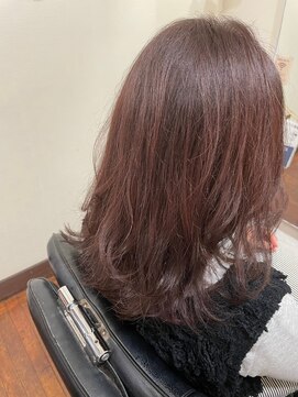 美容室 メザミー MESAMIES 無造作ウェーブ×スカーレット20代30代40代大人可愛いロング