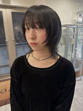 レル(lelu) wolf cut
