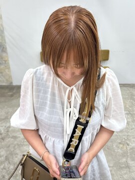 カシェル(cashel kishaba) ブリーチなしベージュカラー