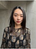 黒髪ストレート