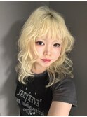 くびれヘア/アプリコットオレンジ/夏のヘアアレンジ/名古屋