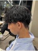 シャドウパーマメンズカットスパイラルパーマツイスパ波巻き