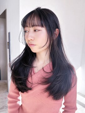 アルバム 池袋(ALBUM) ロング顔周りレイヤーおくれ毛前髪カット美髪_F0645