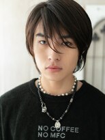 モッズヘア メン 新所沢店(mod's hair men)&nbsp;20代30代ダークアッシュ斜めバングいかつめメンズカットd新所沢