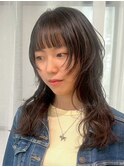 【大阪/梅田/茶屋町/中崎町】バタフライカット/ココアブラウン