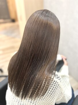 ソヨン 平塚店(SOYON) ラベンダーグレージュ×酸性ストレート 髪質改善 〇平塚