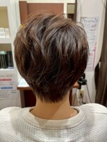美容室ヒラトヤ 都南店&nbsp;白髪ぼかしハイライト暗髪カラー艶カラー顔周りカットミセスヘア