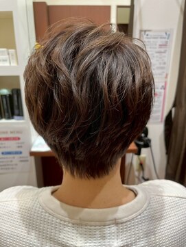 美容室ヒラトヤ 都南店 白髪ぼかしハイライト暗髪カラー艶カラー顔周りカットミセスヘア