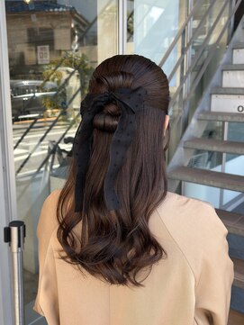 クラリス バイネオ 武蔵小杉(Claris by neo) リボンシニヨンハーフアップ