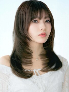 NYLON. 門田店【ナイロン】【8月1日オープン（予定）】 《NYLON.》ワイドバング似合わせカット艶感レイヤーカット
