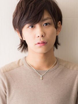 モッズヘア メン 上尾東口店(mod's hair men) 20代30代伸ばしかけ七三分け束感アクティブショートウルフY上尾
