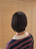 オーガニックエコ 川越(organic+eco)&nbsp;10代20代かわいい切りっぱなしボブカット　ブリーチなしカラー