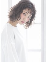 シャンプー 本店(SHAMPOO)&nbsp;ちょい攻めハードウェーブなパッツンボブ