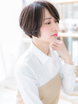 カバーヘア 上尾西口店(COVER HAIR) *mod's上尾*大人クール…黒髪ショートで小顔見せa