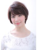 大人ふんわりのショートスタイル