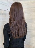20代30代大人かわいいモカベージュナチュラルロングヘアー美肌