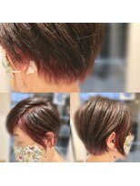 ディーリンク 南橋本店(HAIR MAKE DLINK) ピンクインナー大人ショート