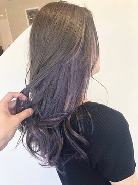 ヘアーラウンジ プレ(Hair Lounge Ple) インナーカラー×ラベンダー