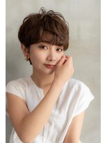 ケアリー 武蔵小杉(Carelly)&nbsp;大人かわいい前髪セシルカットココアブラウンフリンジウェーブ