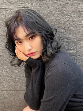 アールプラスヘアサロン(ar+ hair salon) ブルーブラックヘア