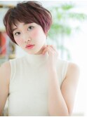綾瀬/髪質改善/アッシュピンク×ショートウルフ!束感ショートc