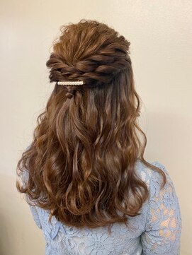 バブルス 上福岡店(BUBBLES) 結婚式ハーフアップ