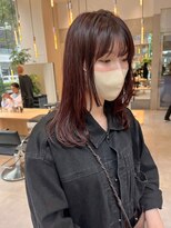 ガリカ 横浜(Gallica) 【minami】おしゃれ大人可愛いピンクブラウン/内巻きセミロング