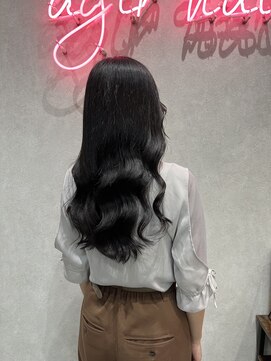 アジールヘア 赤羽駅南口店(agir hair) 韓国風ブルーブラックイルミナ高発色カラー赤羽