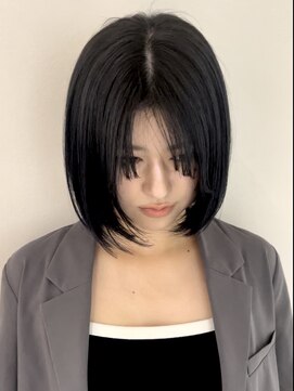 ブロウ ネックス ザ サロン 表参道(VLOW nex the salon) 似合わせカット　前髪　レイヤーボブ　黒髪　表参道